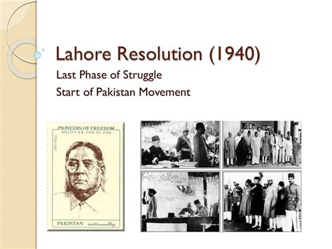 Die Lahore Resolution: Eine Vision einer unabhängigen Nation und der Beginn eines politischen Umbruchs in Südasien