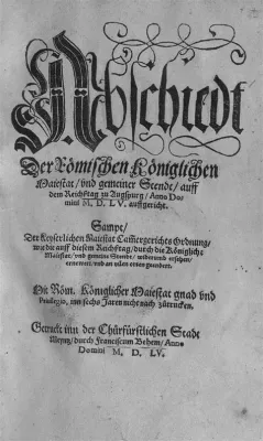 Der Augsburger Religionsfrieden; Ein Wendepunkt für die Reformation und die Anfänge der modernen Toleranz?